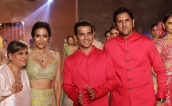 Malaika Arora Walks The Ramp For Designer Sulakshana Monga On Day 4 Of India Couture Week Actor Malaika Arora with Designer Sulakshana Monga presenting Collection @ FDCI India Couture Week 2019 (15)