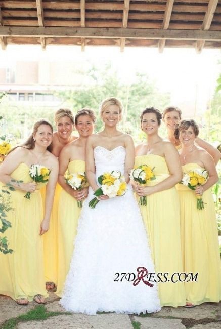 Yellow gowns