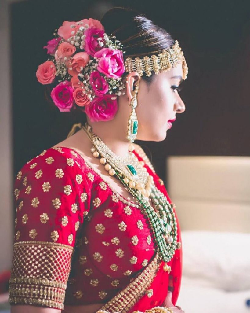 18 Beautiful Indian Wedding Hairstyles for Every Bridal Personality, bridal  hairstyles artificial flowers HD wallpaper | Pxfuel
