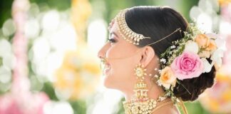 Adorning a bride’s hair! hair