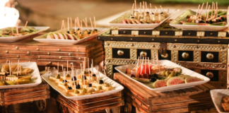 What contemporary wedding food looks like! wedding food