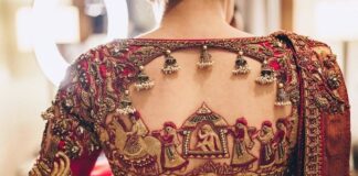 Back designs for Bridal Blouse
