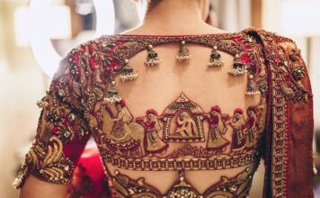Back designs for Bridal Blouse