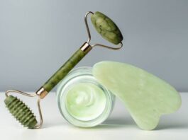 How to use a jade roller and gua sha for face and neck