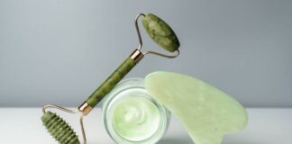 How to use a jade roller and gua sha for face and neck