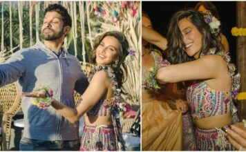 Check out Shibani Dandekar’s boho bridal look