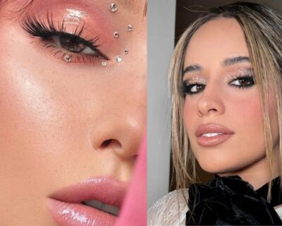 Rhinestones New Year Makeup look
