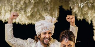 Digital Lavender Anushka Ranjan in Lavender Bridal Lehenga