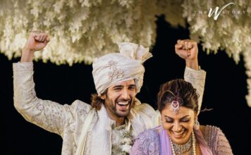 Digital Lavender Anushka Ranjan in Lavender Bridal Lehenga