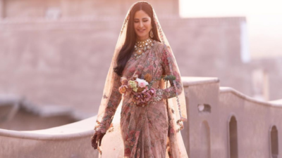 Katrina Kaif in a Sabyasachi styled saree- Wedding Affair
