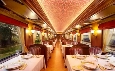 Dining Hall At The Maharaja Express