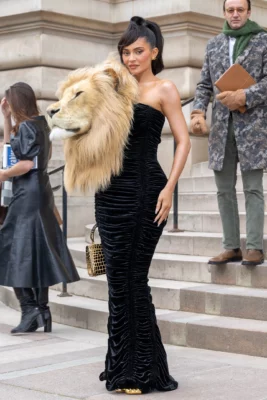 Kylie Jenner In Schiaparelli Lion Dress