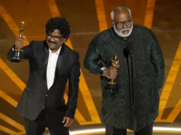 Oscars 2023 Chandrabose And Keeravani With Best Original Song Award