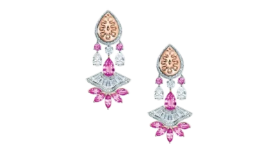 Chopard Pink Hued Earrings, Statement Jewellery