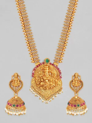 Beaded Necklace With Goddess Lakshmi