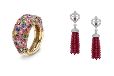Faberge Ring And Earring