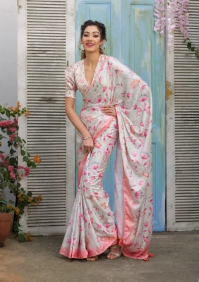 Floral Saree By koskii - Rakshabandhan Outfit