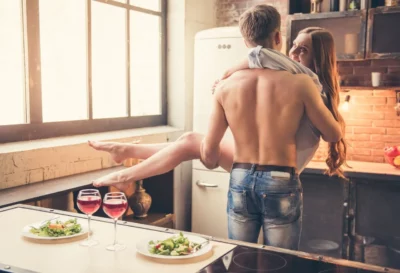Makeout Session In The Kitchen