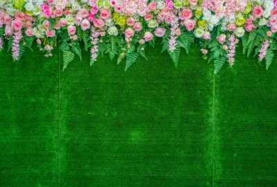 Floral Wedding Backdrop Idea