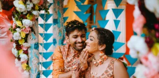 Vibrant Canvas: Captivating Haldi Backdrop Ideas Haldi Backdrop Ideas- Wedding Affair