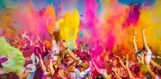 Holi Ideas for Newly Married Couple Opt for vibrant, safe, and certified organic colour for playing holi.