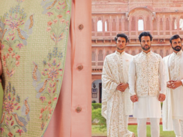 Make a Statement with Studio Firang Make a stylish statement on your big day with Thread & Ari Work ensembles of Studio Firang.