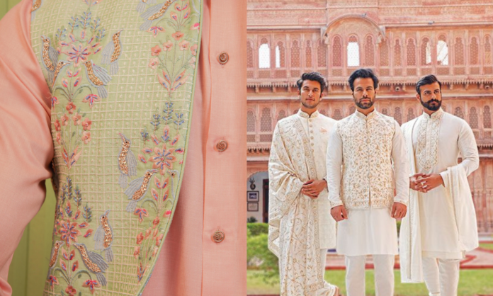 Make a stylish statement on your big day with Thread & Ari Work ensembles of Studio Firang.
