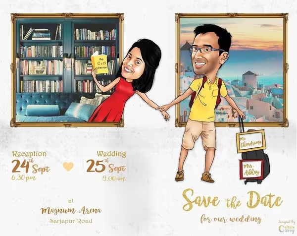 The digital mode of wedding invitation also known as e-vites or paperless invitations.