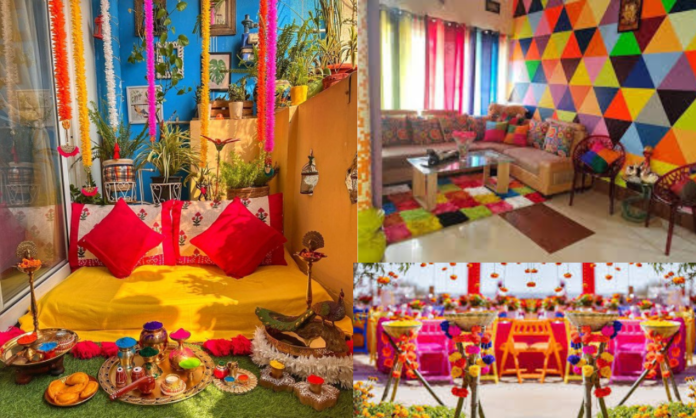 holi decorations at your home