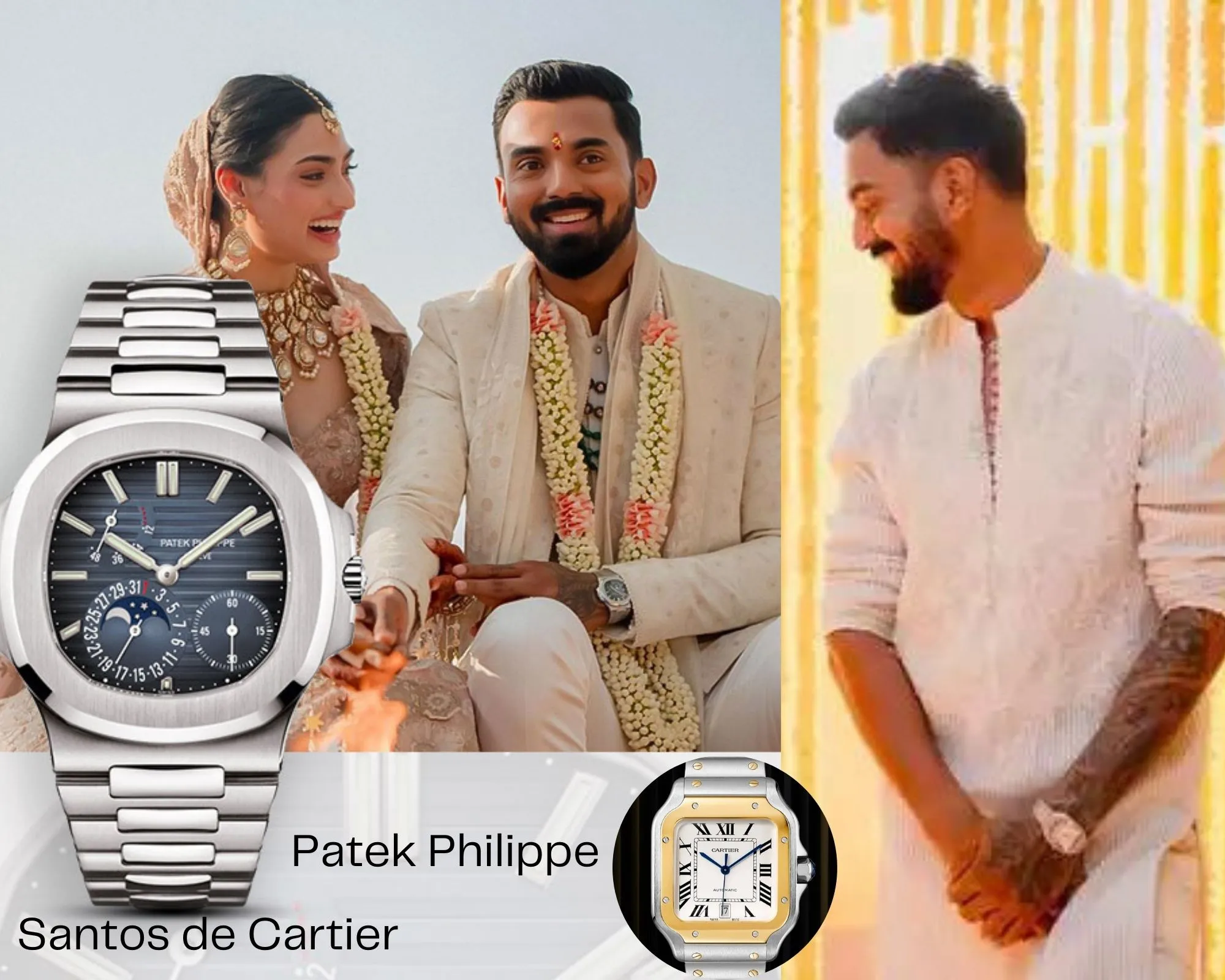 KL Rahul's Choice of Patek Philippe and Cartier
