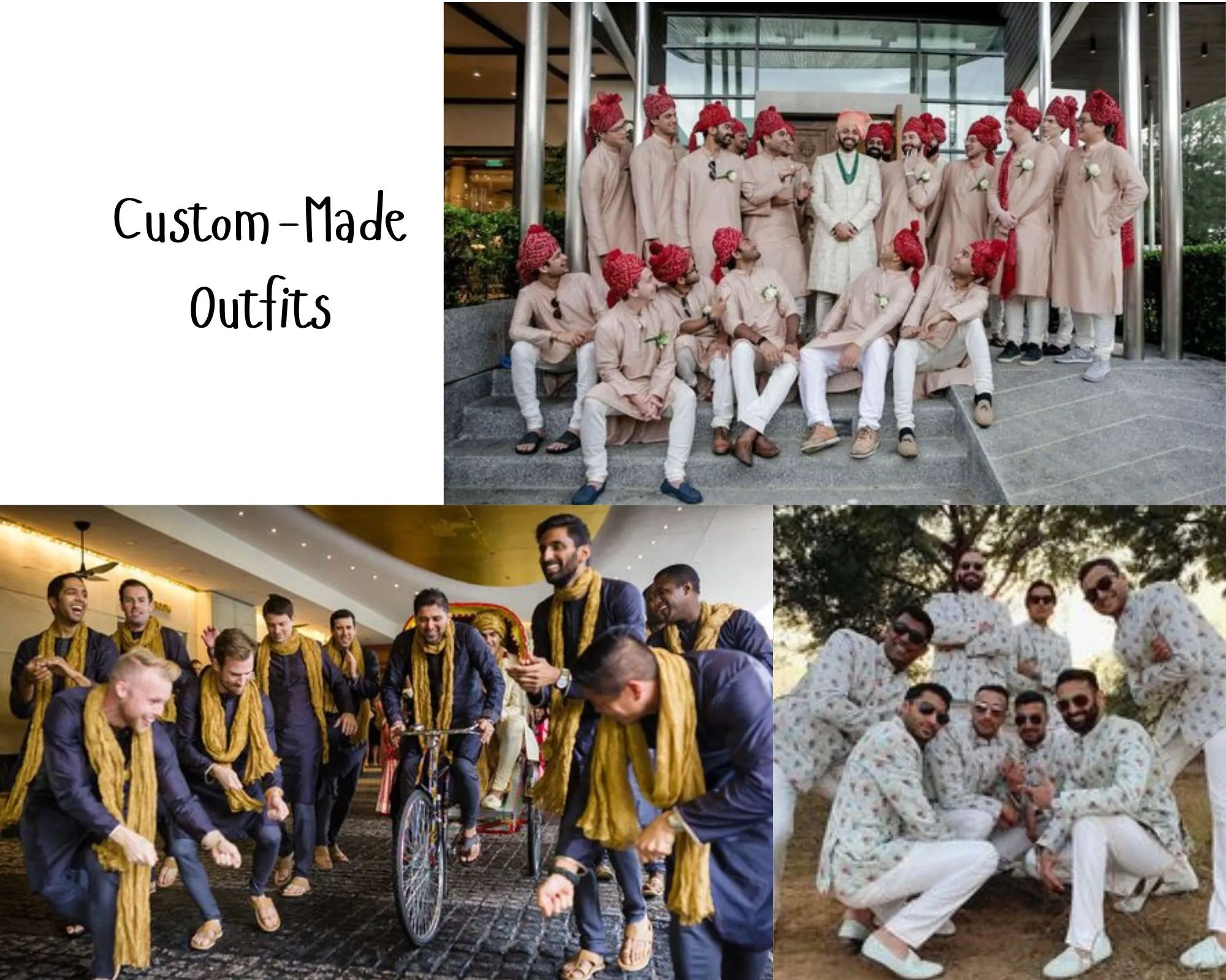 Custom-Made Outfits for Groomsmen 