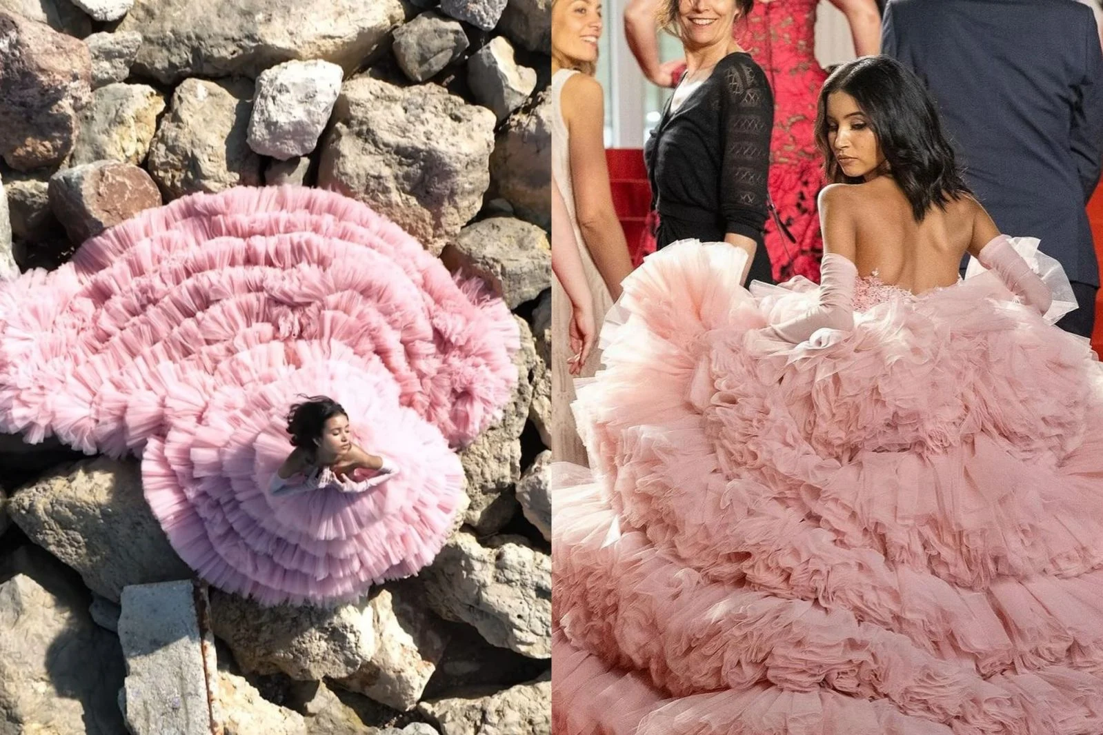 The pink dress reportedly took Nancy 