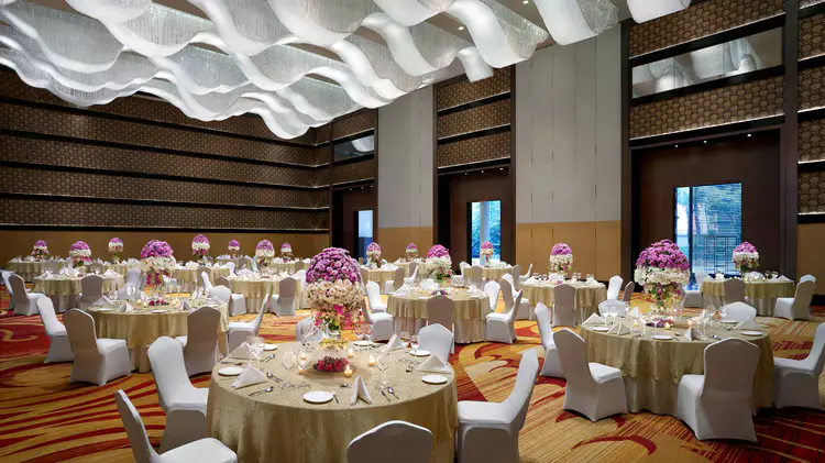 This ballroom is perfect for hosting smaller pre-wedding functions 