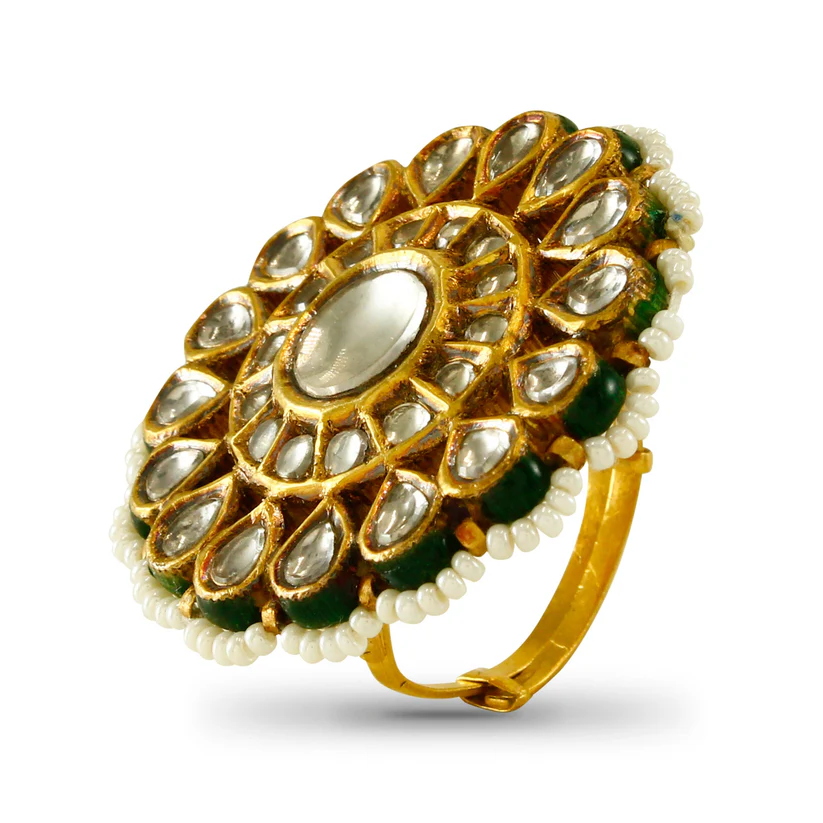 Classic Floral Gold Ring
