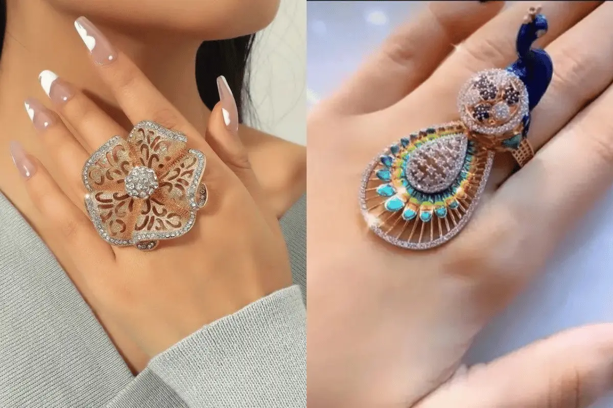 The bigger the better! Cocktail rings