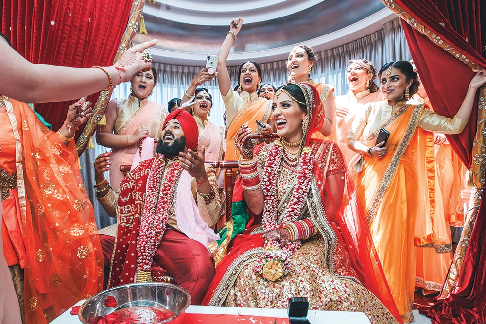 joy and excitement of a wedding