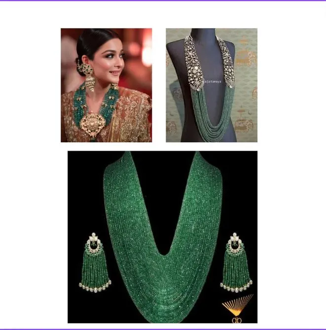 This green hued gem holds a special place in the world of traditional Indian Jewellery. 