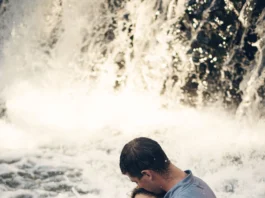 waterfall couple shoot