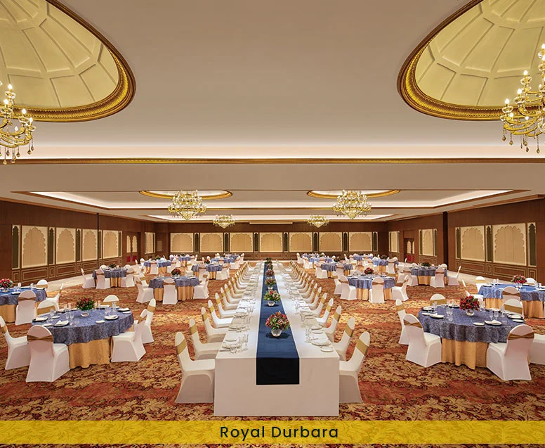 This Grand Ballroom is perfect for a grand wedding ceremony