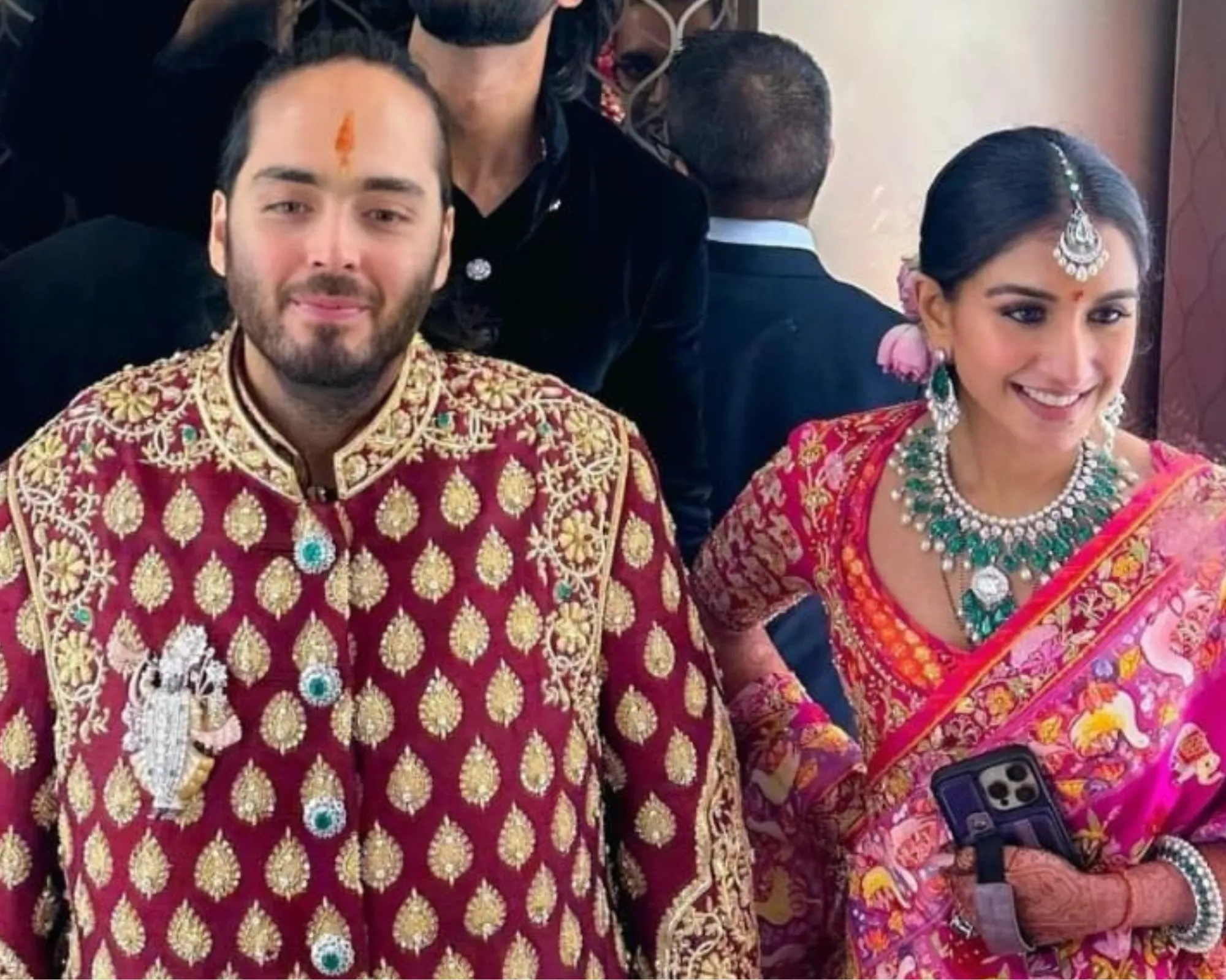 anant ambani and radhika merchant at shubh ashirwad