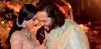 Ambanis Ditch the Pastel for Their Wedding Looks anant ambani radhika merchant sangeet ambani wedding ambanis