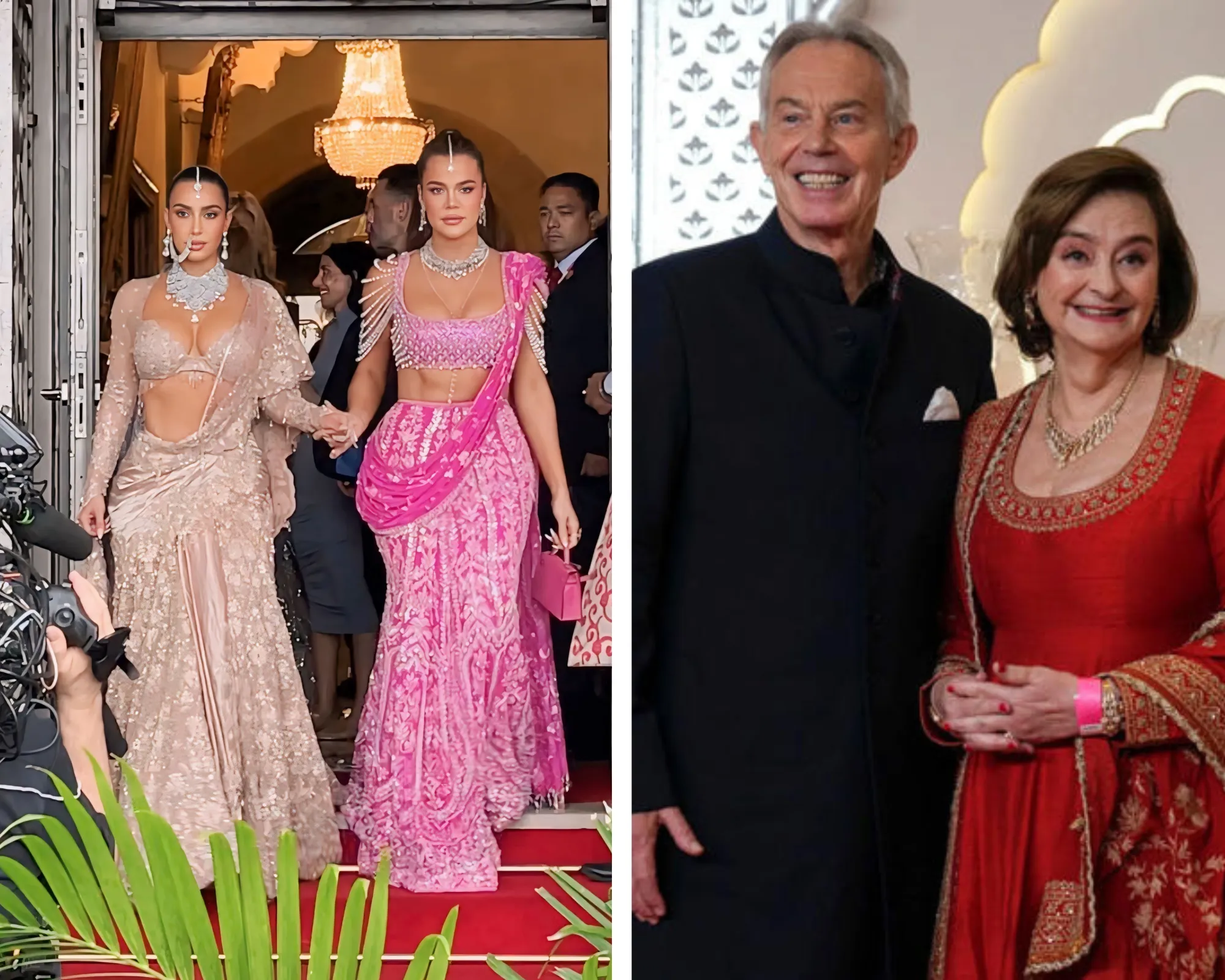 kim kardashian at ambani wedding
khloe kardashian at ambani wedding
tony blair at ambani wedding
