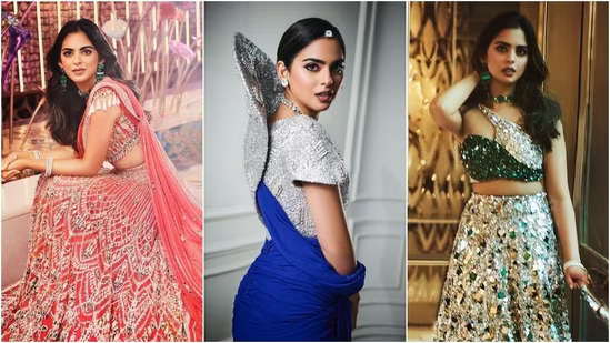 isha ambani sangeet looks