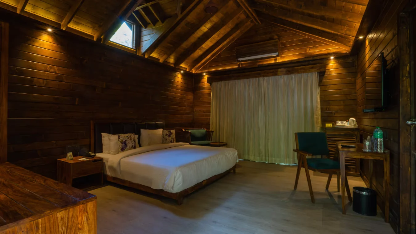 jungle wooden cottages at anant hotel udaipur