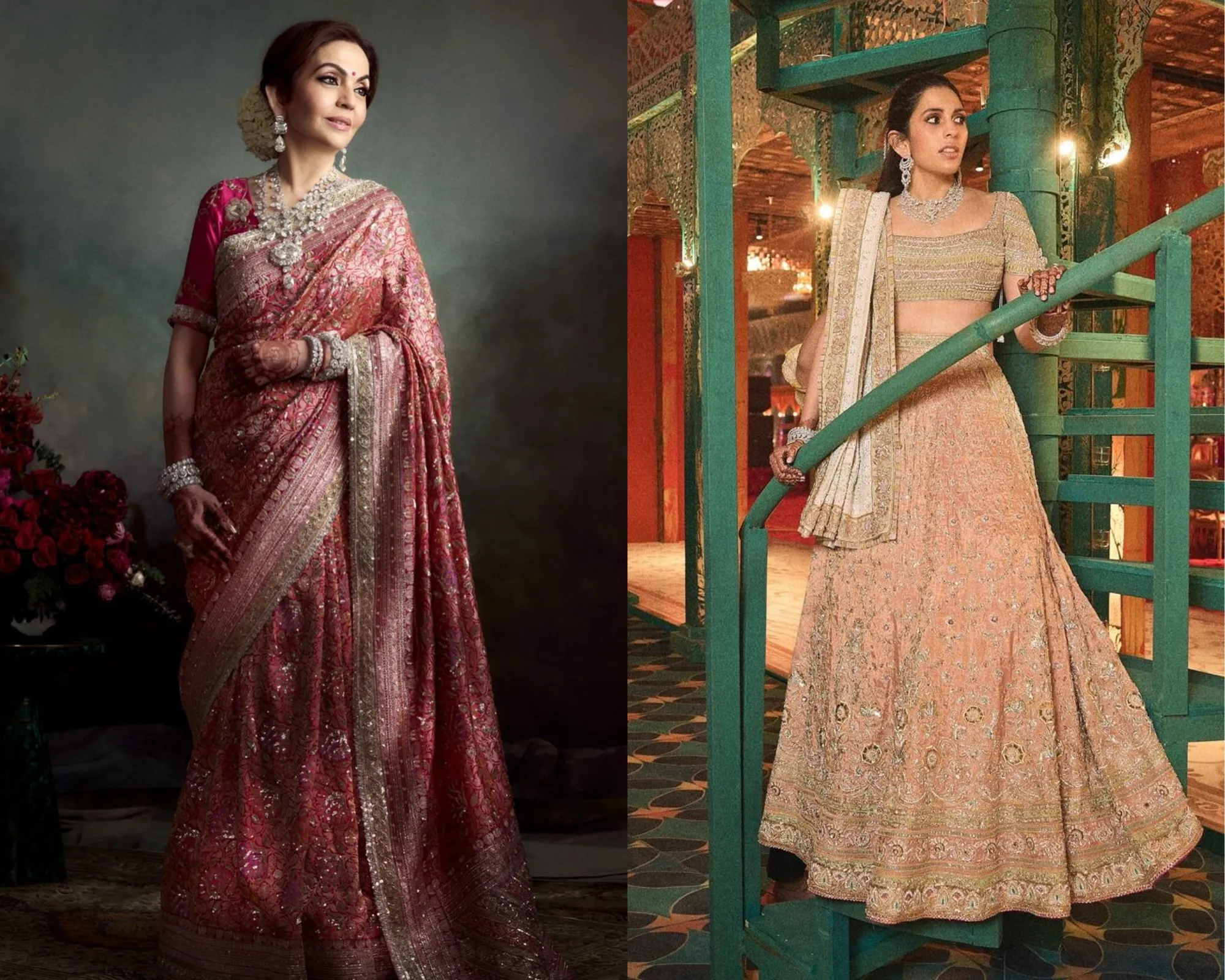 nita ambani at anant ambani and radhika merchant reception shloka mehta at anant ambani and radhika merchant reception