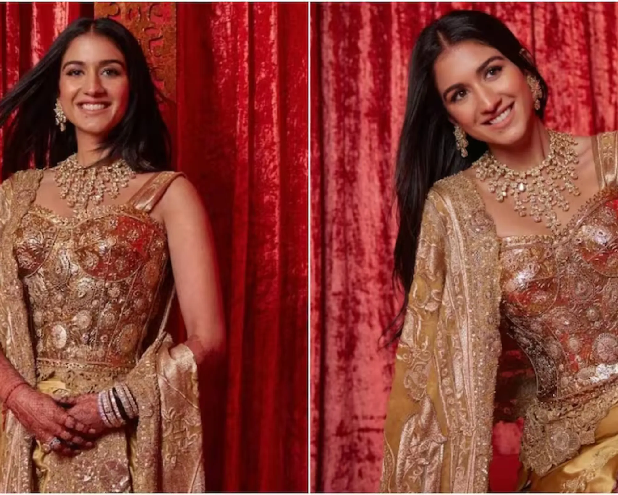 radhika merchant reception outfit