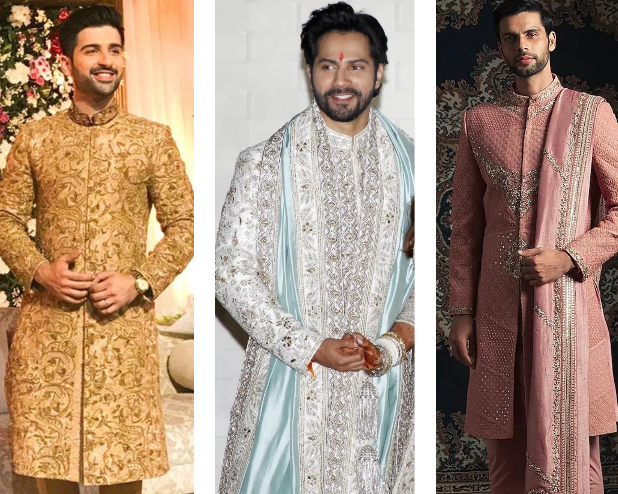 trending sherwani colours for grooms in 2024