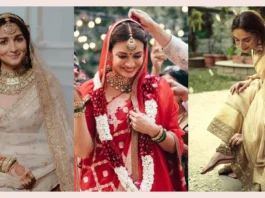 6 Minimal Celebrity Bridal Looks That Are Still Iconic! Minimal Celebrity Bridal Looks