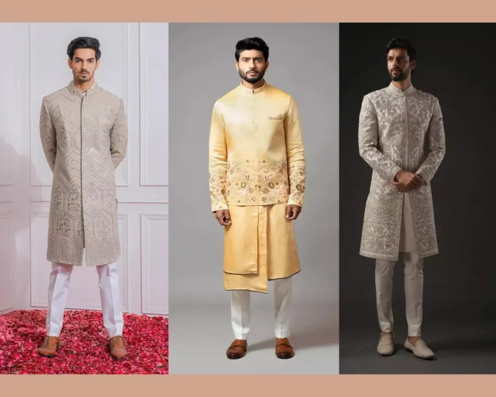 indo-western sherwani for groom
