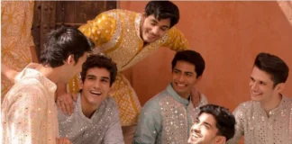 Unique Groom Attires for Men in Mirror Work unique groom attires for men